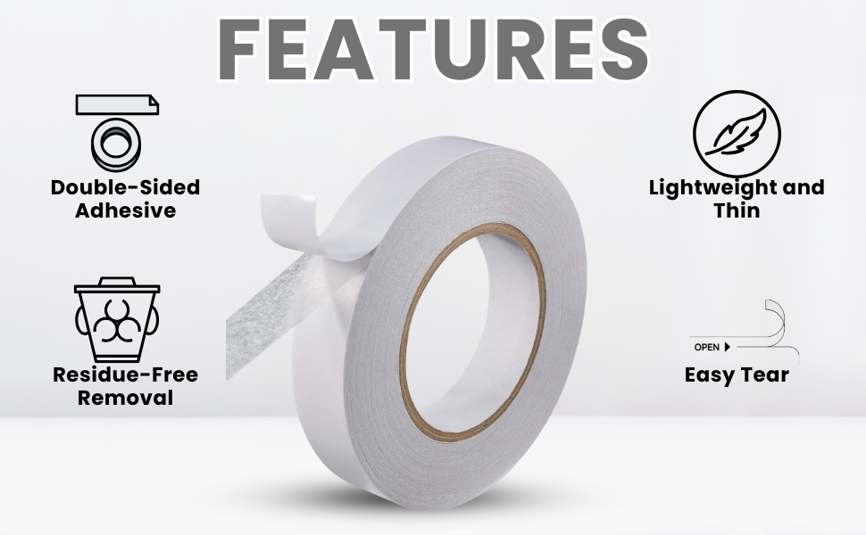 Application of Double Side Solvent Tissue Tape