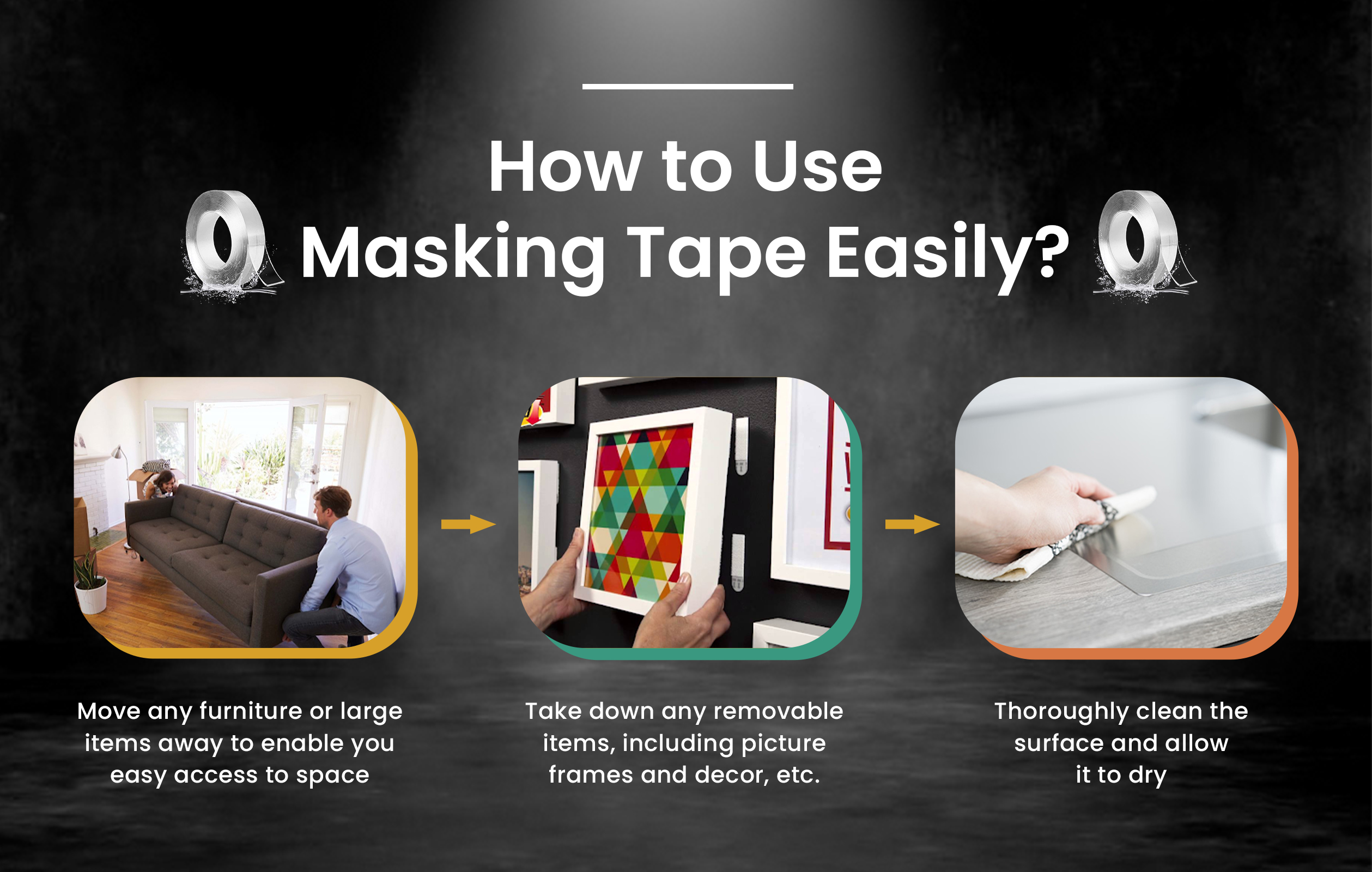 Masking tape application in automotive industry